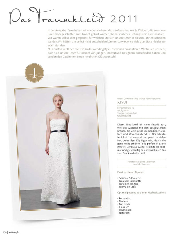 Weddingstyle-Leserwahl