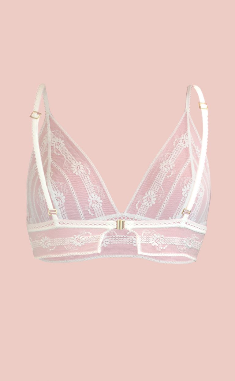 Flowers and Stripes Bra