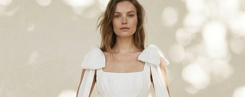 veganes Brautkleid