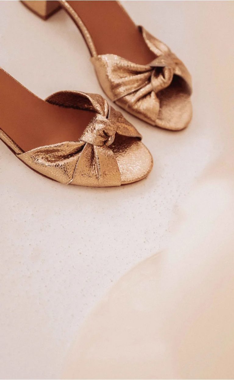 Bobbies – Gloria Gold-Sepia Sandals