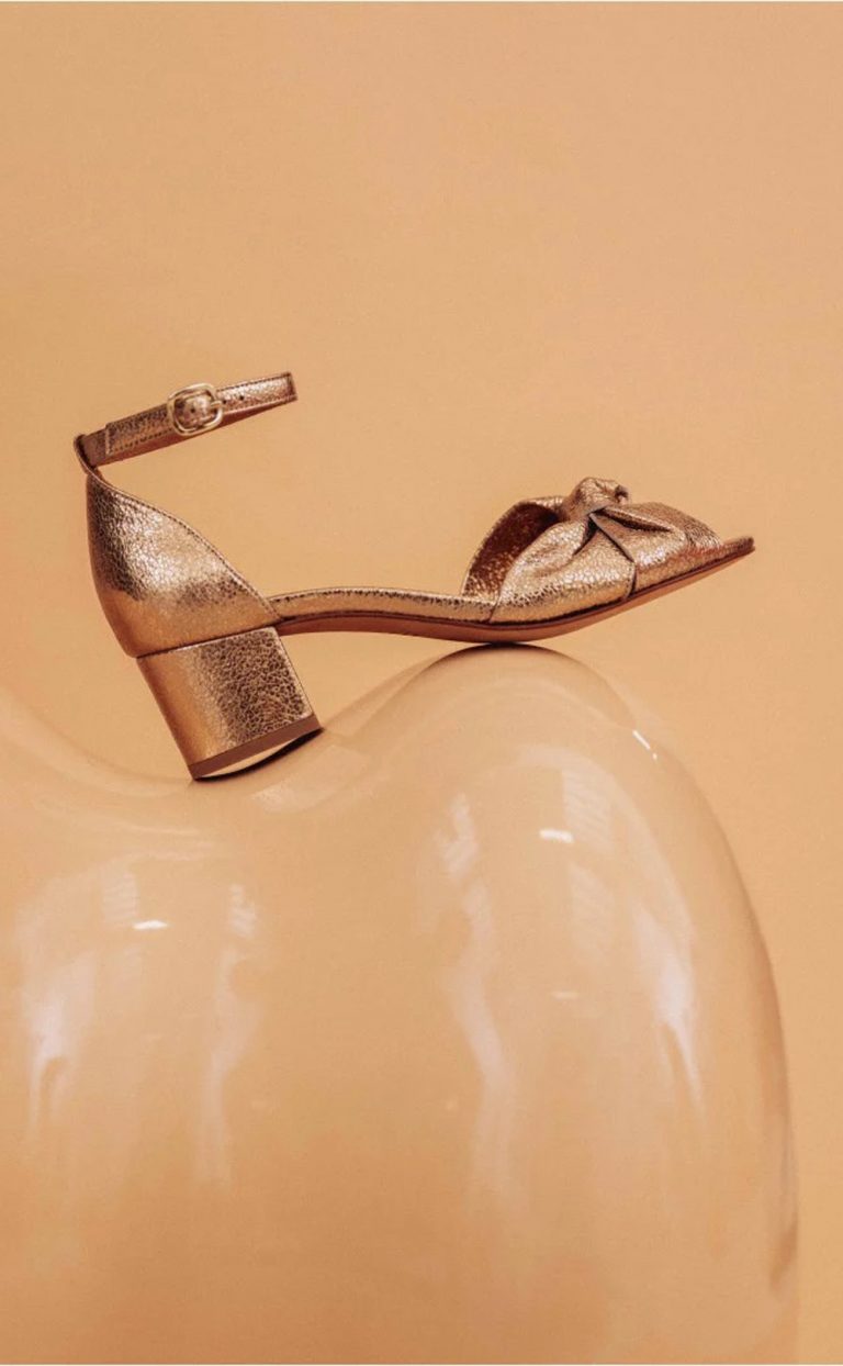 Bobbies – Gloria Gold-Sepia Sandals