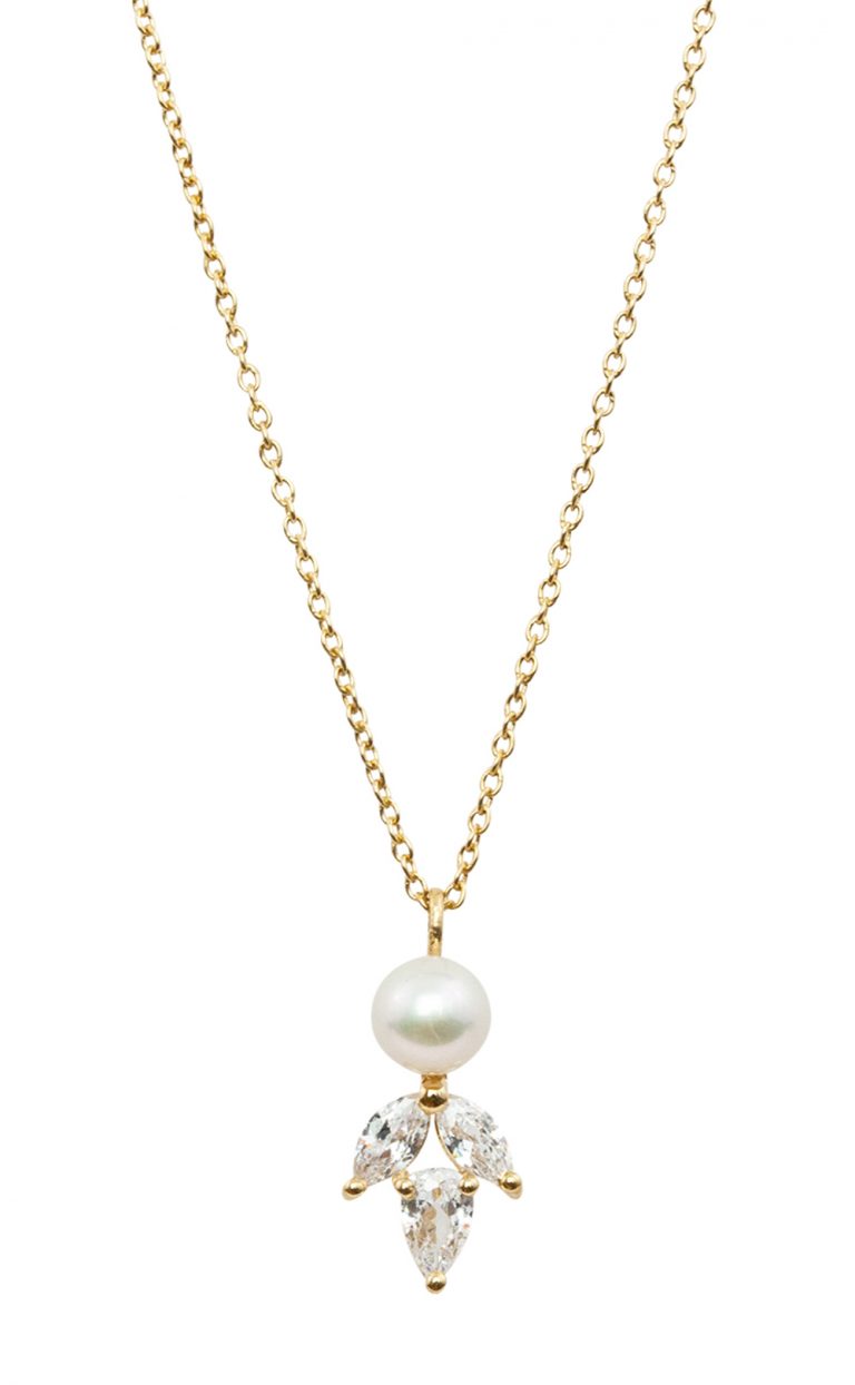Simply Delightful – Halskette mit Kristallen und Perle