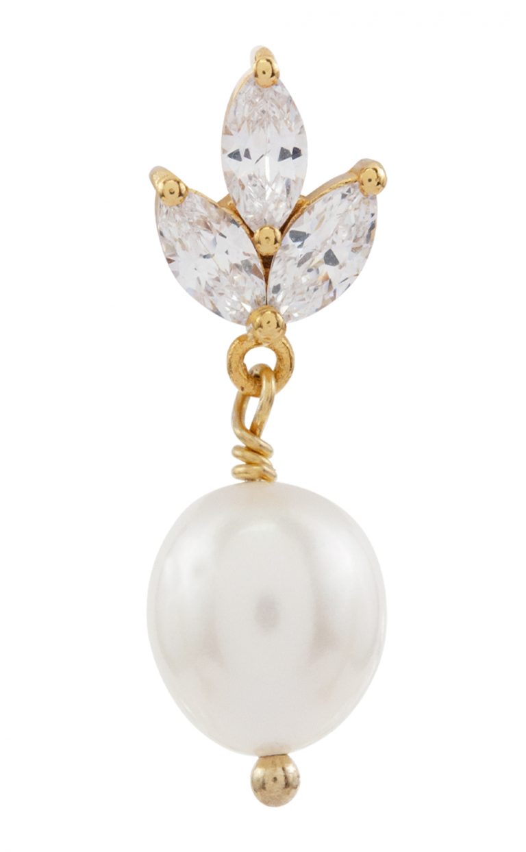 Inseparable – Kristall-Ohrstecker mit Perlen