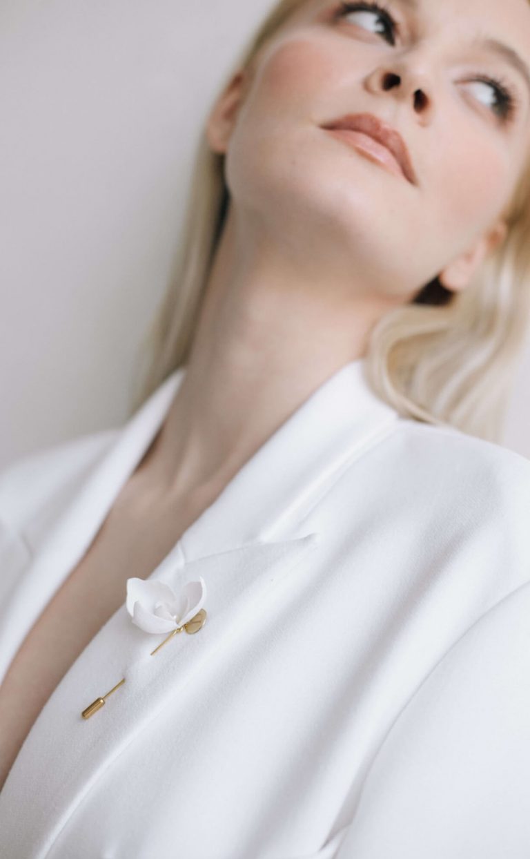 Gardenia Pin – Anstecknadel