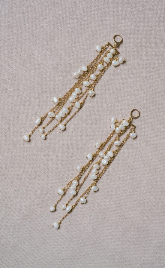 Aphrodite - Ohrringe mit Perlen - in lang oder mittellang
