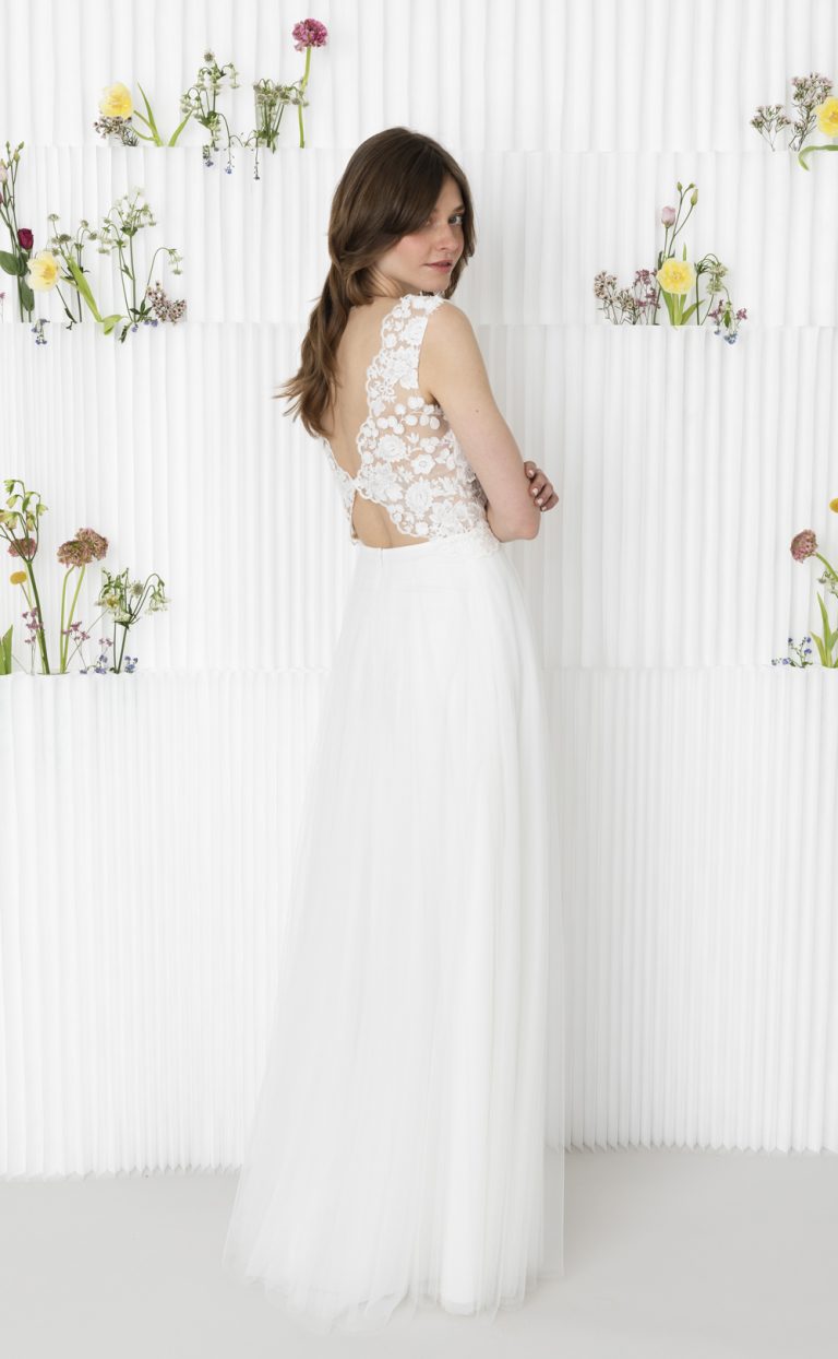 Tulle-Wedding Dress: Style Jardin Blanche Tulle