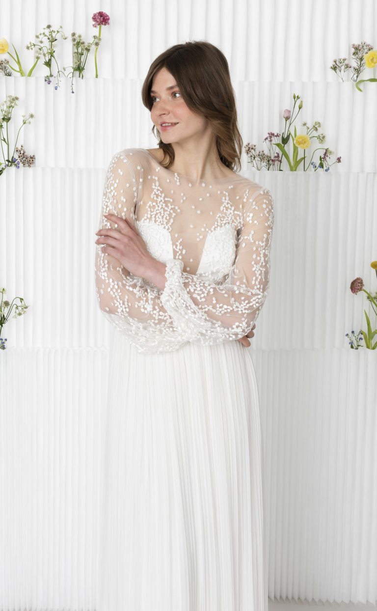 Wedding Dress: Style Million Dots Pleats