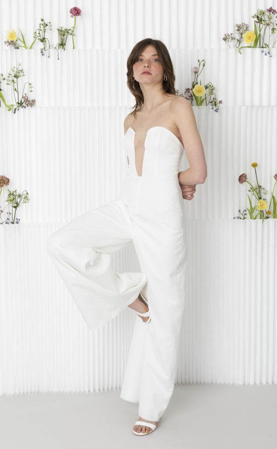 Weißer Jumpsuit von kisui Berlin Brautjumpsuit