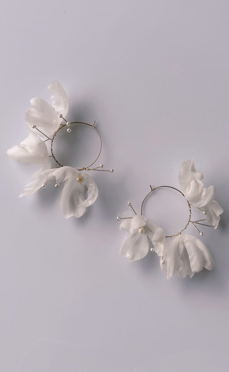 Sheer Orchid Hoops