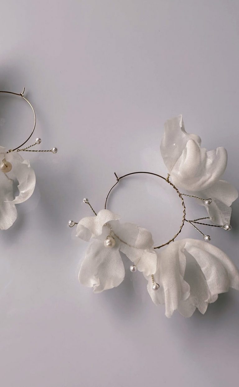 Sheer Orchid Hoops