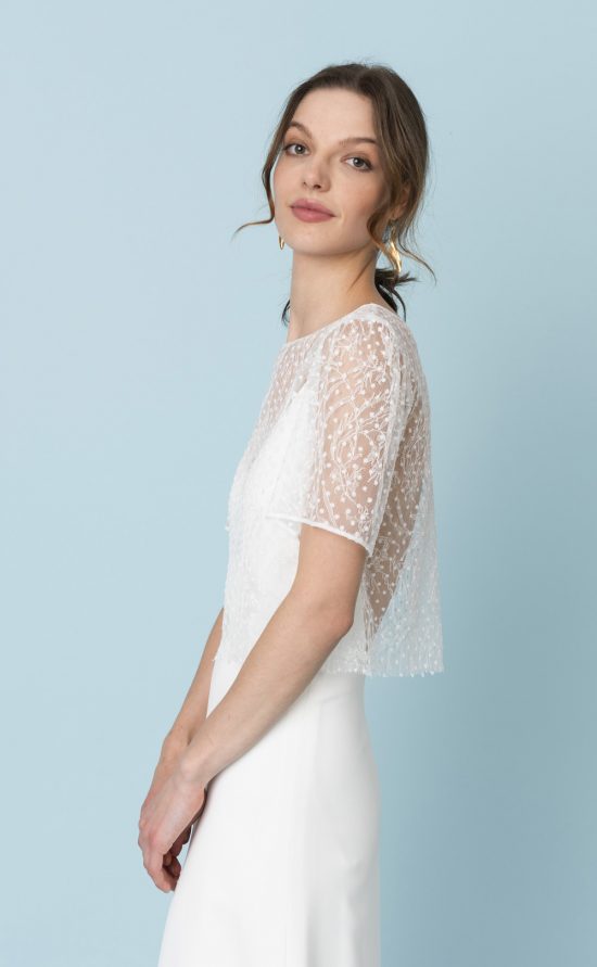 Brauttop aus Spitze Top Brautmode Berlin Bridal Top Lace