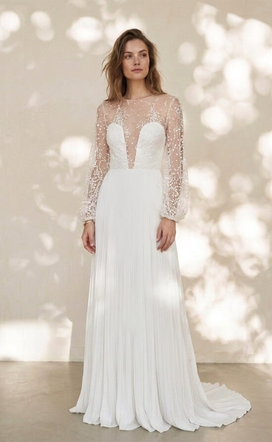 kisui Berlin Oui Brautkleid lange Ärmel
