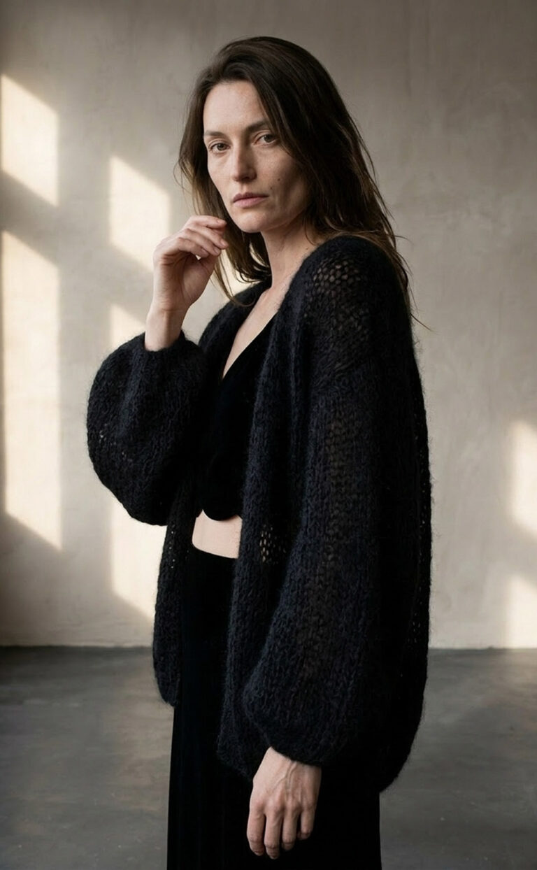 Strickjacke Cosy Black