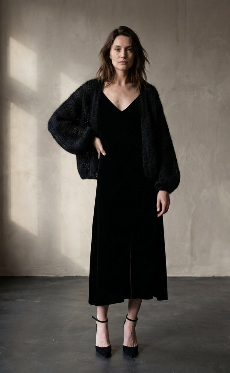 Strickjacke Cosy Black