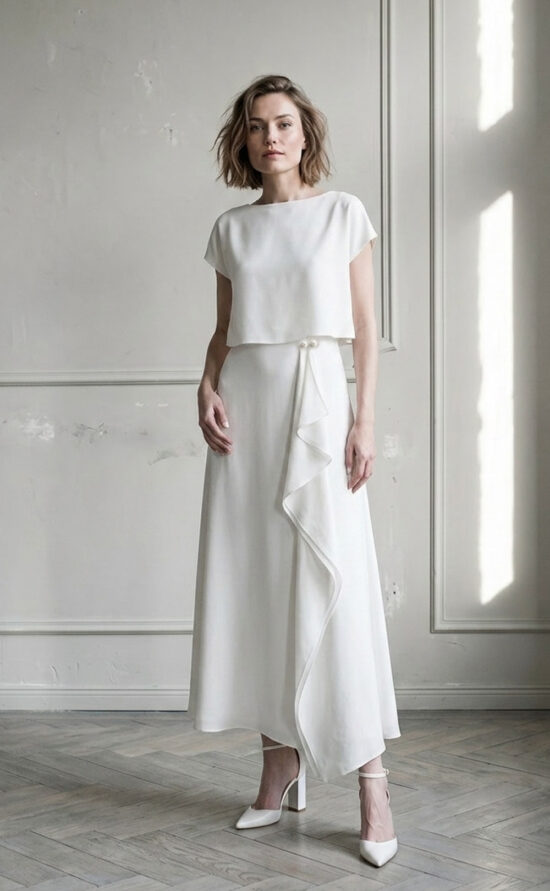 kisui Brautkleid kurz modern lässig Standesamt