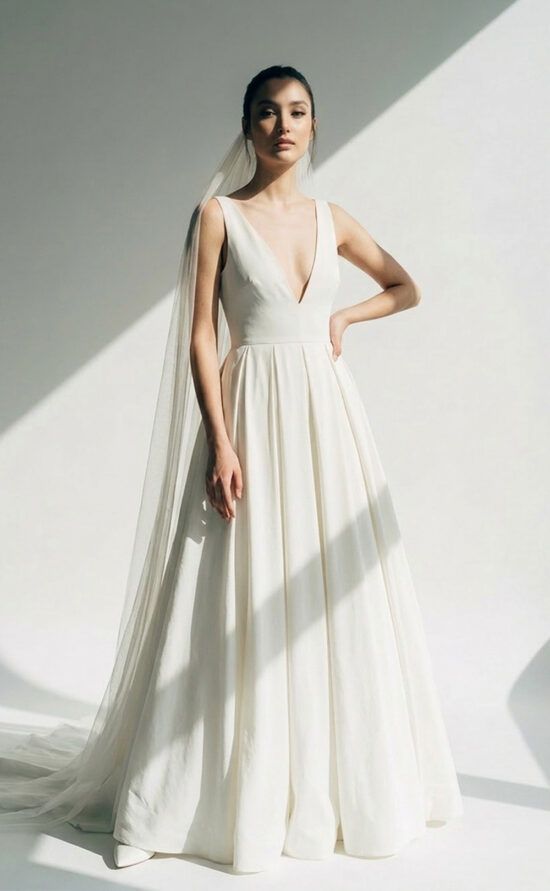 Nora - modernes pures Brautkleid