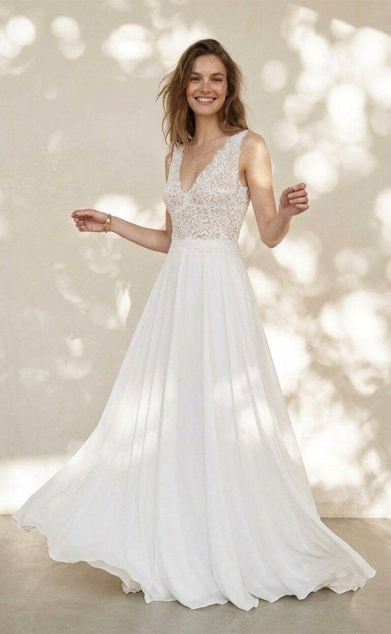 Brautkleid mit Spitze: Modell Milele