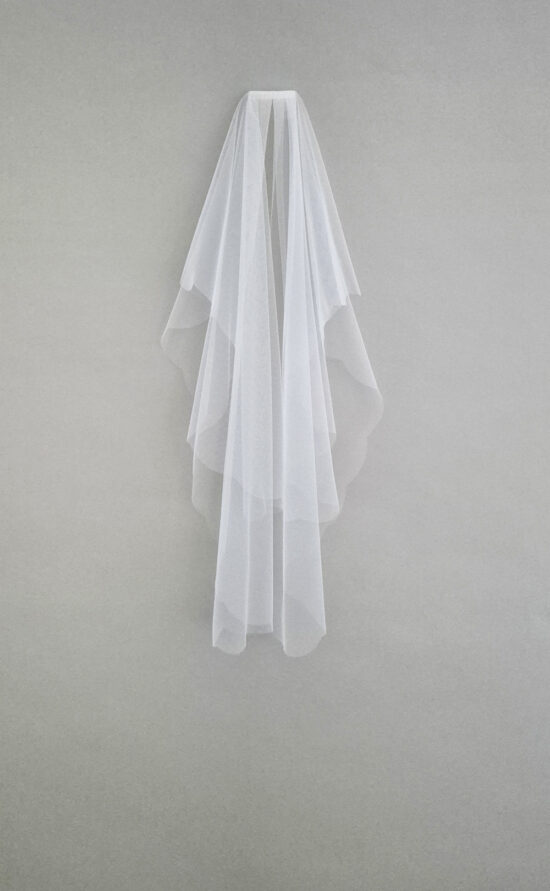 kisui Schleier kurz Tüll fein zart Hochzeit Braut Wedding Veil short