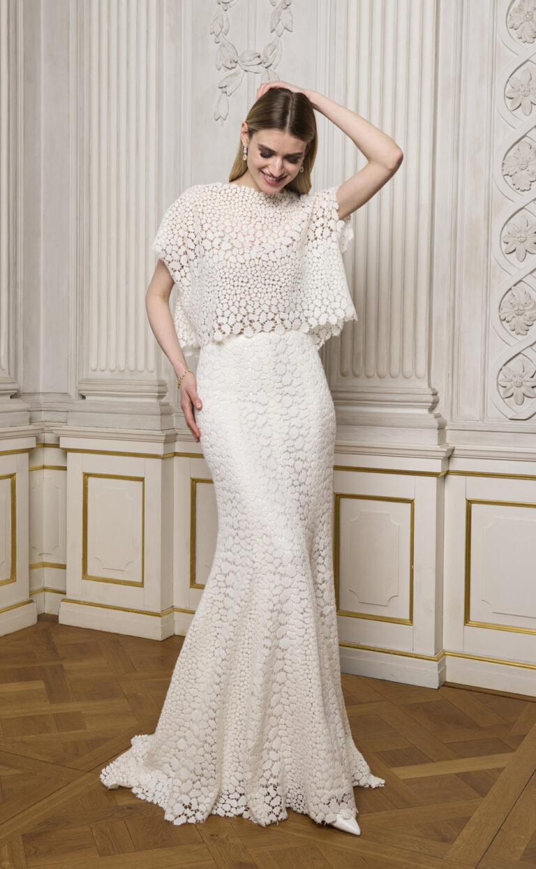 Two-Piece Bridal Look: Style Tansila Lace Top & Tansila Lace Skirt