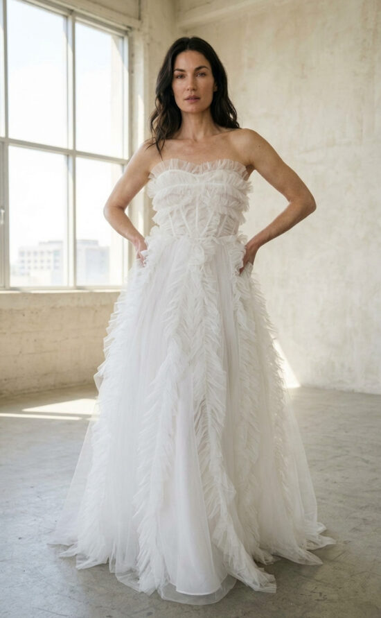 kisui modernes Brautkleid modern Wedding Dress Tulle