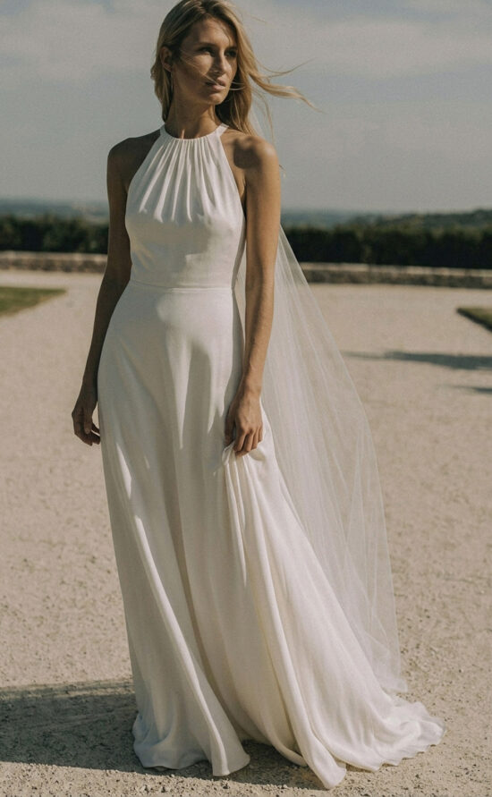 kisui Berlin Seidenkleid elegant hochwertig Silk Wedding dress