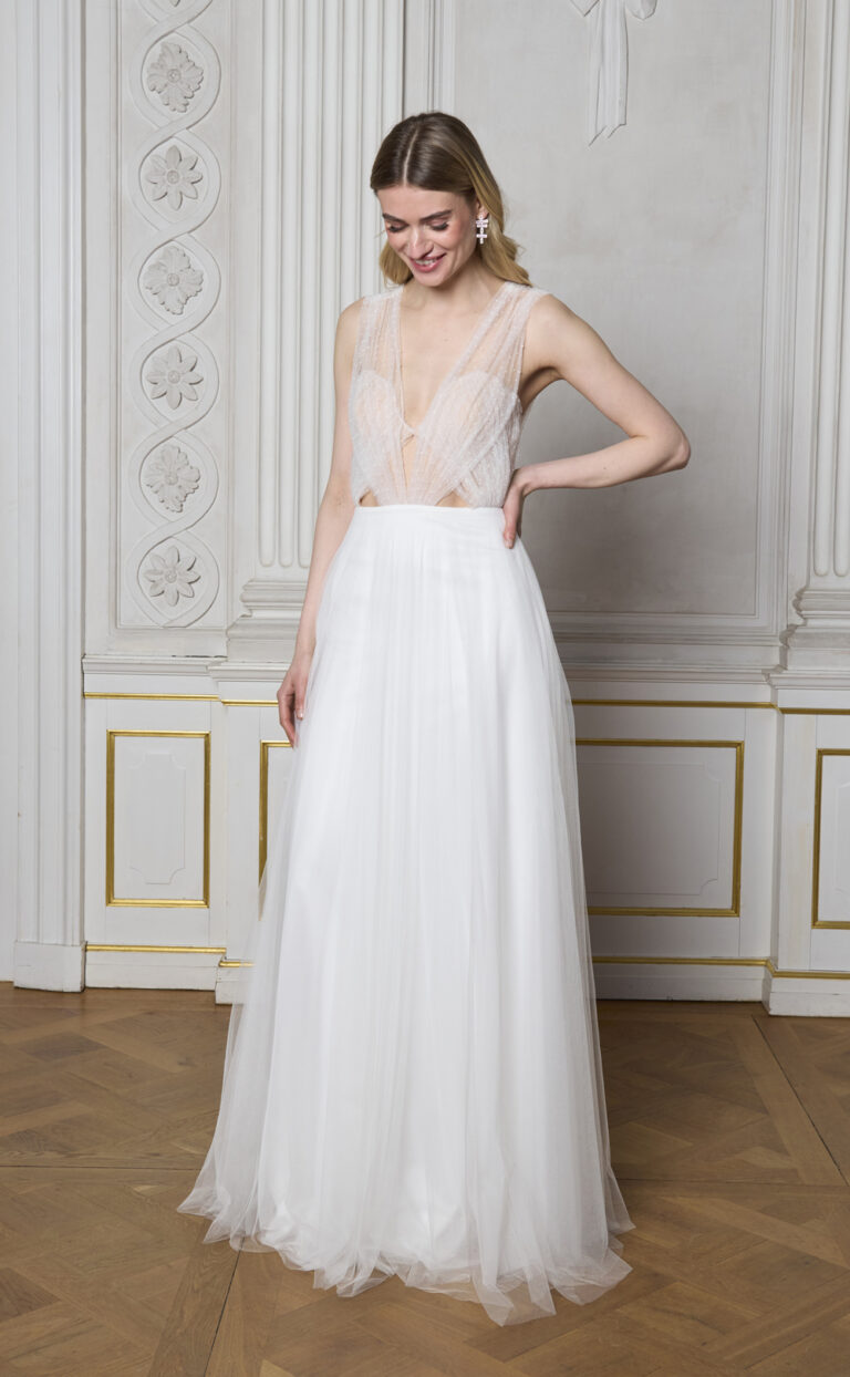 Bridal Dress with Tulle: Jardina Tulle