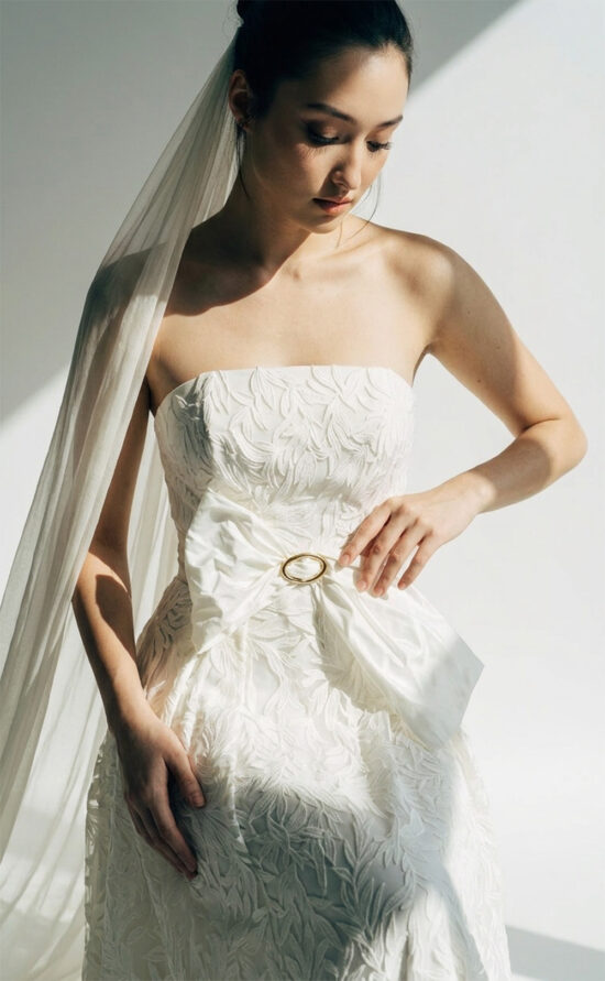 Avara Belt – Statement bridal belt in French silk dupion