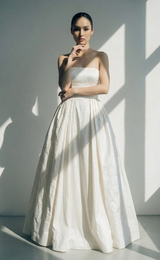 Avara Overskirt Brautkleid Überrock mit Schleppe zum Abnehmen