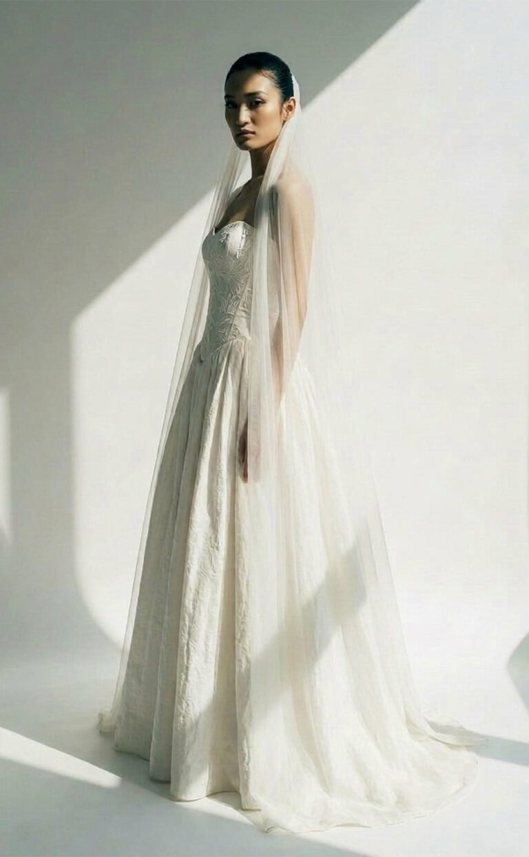 Veyann – Modernes Corsagen-Brautkleid mit wandelbarer Silhouette