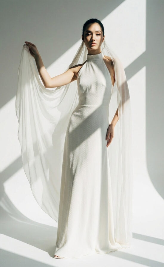 Orle Pure – Modernes Brautkleid aus strukturiertem Stoff
