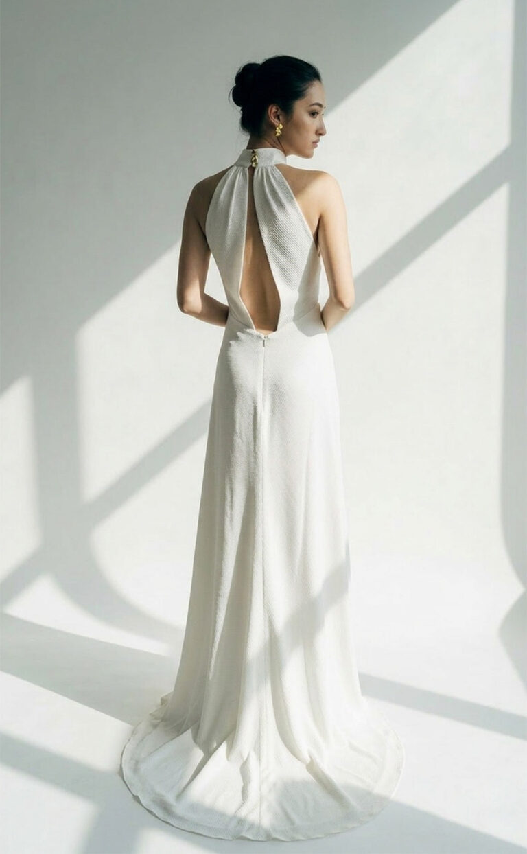 Orle Pure – Modernes Brautkleid aus strukturiertem Stoff