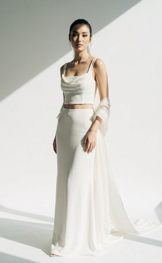Soft Silk Skirt – Moderner Brautrock aus gewaschener Seide