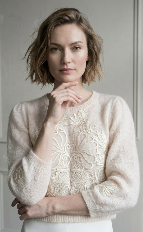 Brautpullover ivory kisui Berlin Bridal Store Berlin